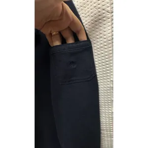 Lauren Ralph Lauren Women's 1X Deep Navy‎ Ribbed Collar Long Sleeve Snap Sweater thumbnail 4