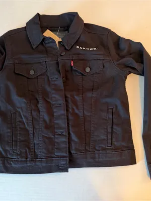 Levi's Black Women's Denim Trucker Jacket size Medium thumbnail 1