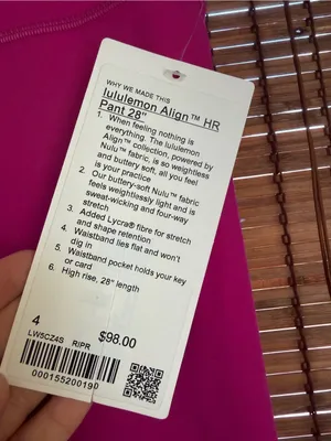 NWT lululemon Align High-Rise Pant 28” Ripened Raspberry Pink Size 4 $98 thumbnail 3