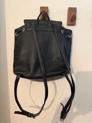 kate spade Mulberry Street Breezy Black Pebbled Leather Backpack with Flap thumbnail 3