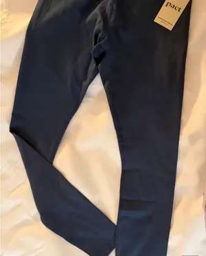 Pact Women’s Dark Blue High-Waist Leggings organic cotton thumbnail 1