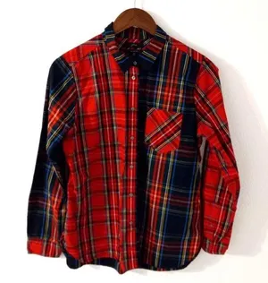 J.Crew Classic 10/M Blackwatch and Stewart Plais Long Sleeved Button Front Top thumbnail 1