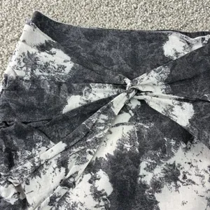Free People Shorts Women's Large L Black White Tie Front Linen‎ Blend Casual thumbnail 9