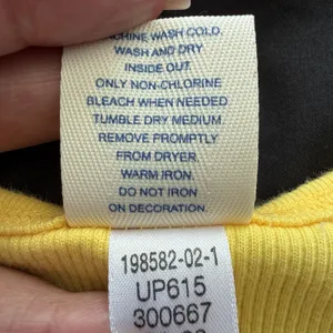 VTG Y2K Old Navy Womens Embroidered Strawberry Ribbed Lace Up Tank Size M Yellow thumbnail 13