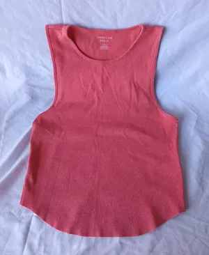 L Ribbed Cropped Tank American Eagle thumbnail 1