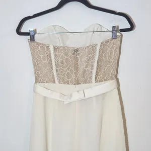 White by Vera Wang Ivory Strapless Formal Dress Size 4 thumbnail 5