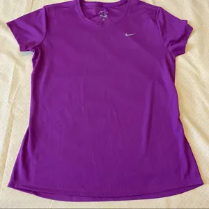 Purple Nike DRI-FIT Sports Tee thumbnail 1