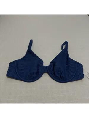 Abercrombie & Fitch Bikini Top Sz M Medium Blue Underwire NWT $55 Swimwear thumbnail 8