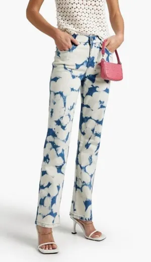 Alice & Olivia High Rise Straight Leg Jeans 26 thumbnail 1