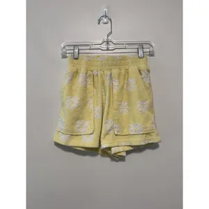 YLLW Yellow Daisy Print Terry Cloth Shorts Size XS thumbnail 2