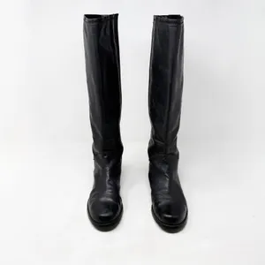 [Stuart Weitzman] Black Leather Accummulate Tall Knee High Riding Boots Size 7.5 thumbnail 9