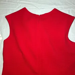 NEW Chetta B Body con Dress Lipstick Red Size 8 Zip Up Peek a Boo thumbnail 6