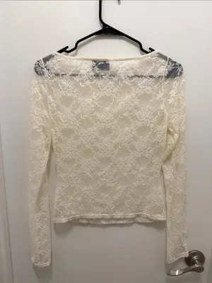 Reformation Adriano Lace Knit Top thumbnail 4