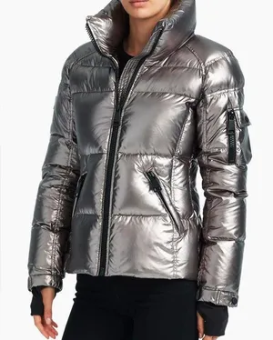 SAM. Freestyle Down Puffer Jacket in Gunmetal size Small (S) thumbnail 2