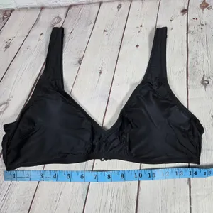 Aerie‎ Scoop Bikini Top Black XL NWT thumbnail 6