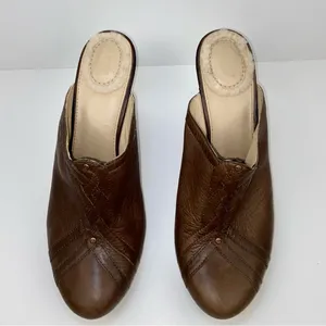 Brown Leather Studded Clog US Size 11 Wedge Mules Slide UGG Australia Women's thumbnail 6