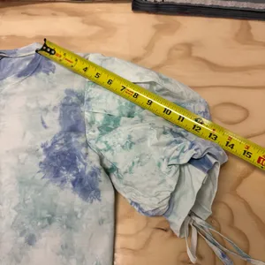 Pure Tie Dye‎ Sweatshirt T-shirt Blouse Puff Sleeve thumbnail 11