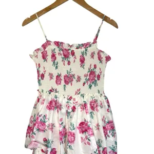 LoveShackFancy x Target Elise Floral Tiered Midi Dress Limited XS Pink White thumbnail 4