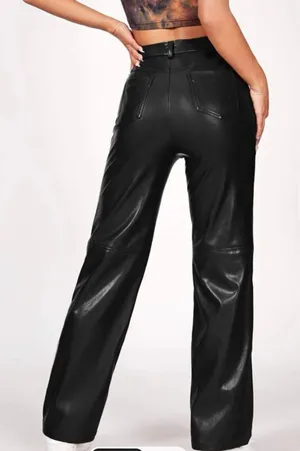 SheIn Leather Pants thumbnail 2