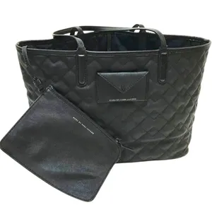 Marc by Marc Jacobs Black Quilted Tote Shoulder Bag With Pouch Purse Handbag thumbnail 1