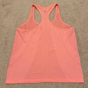 Lululemon Swiftly Tech Tank Top Size 12 Coral Orange thumbnail 5