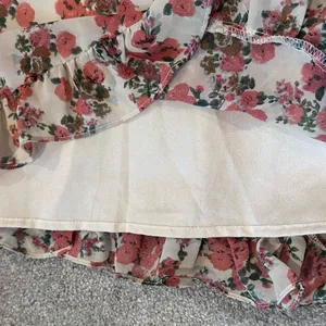 Nasty Gal Bud‎ Times Pink Floral Mini Dress Size 4 NWT Ruffle Tie Straps Girly thumbnail 8