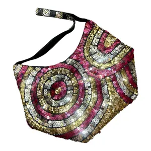 NWOT Sequin Multicolour Shoulder Bag Gold thumbnail 1