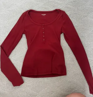 Old Navy Dark Orange Henley thumbnail 1