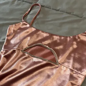 Pink silk cut out dress dress thumbnail 3
