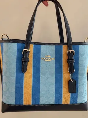 Coach C4086 Mollie Tote 25 In Signature Jacquard With Stripes thumbnail 5