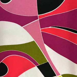 V Cristina Small Pink and Black Pop Art Wide Leg Pants thumbnail 6