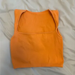 Orange Sleeveless Crop Top thumbnail 2