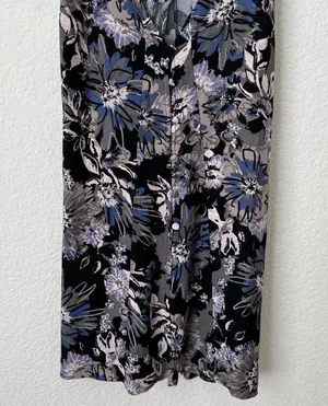 Free People Purple Floral Dress thumbnail 4