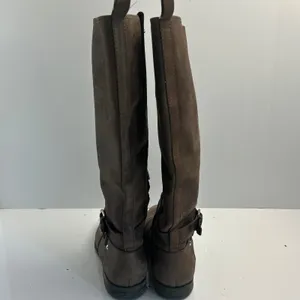 Enzo‎ Angiolini Brown Leather Tall Riding Boots Buckle Strap Size 7.5M thumbnail 10