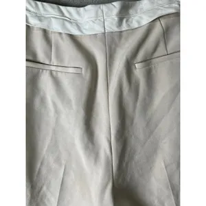 Reiss Ivory Wide Leg Trousers High Rise Tailored Dress Pants Size US 8 Office thumbnail 4