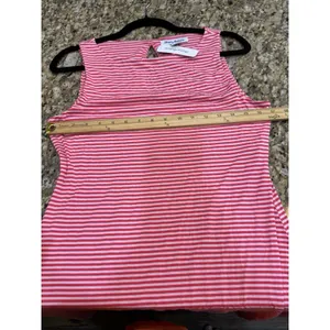 Tommy Bahama Cassia Red Pink Striped‎ Sleeveless Keyhole Back Shift Dress thumbnail 8