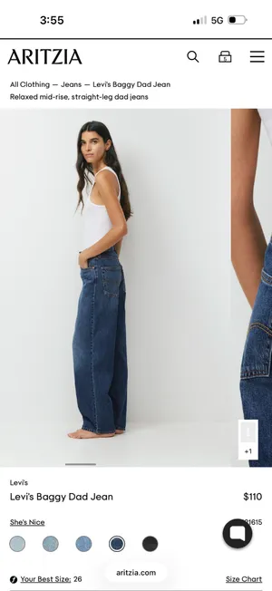 Levi's Brand new baggy dad “ jeans thumbnail 6
