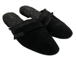 Birdies Women's Elegant Slip On‎ Mule House Slippers 9.5 Black thumbnail 1
