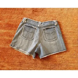 L.A. Blues Denim Shorts Size 10 Light Wash Frayed Trim Raw Hem Vintage thumbnail 8