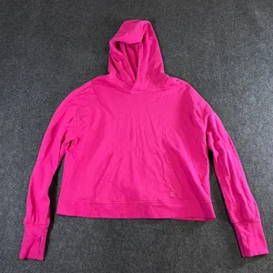 Sweaty Betty After Class Hoodie Pink Thumbhole Sweatshirt SB9586 Womens Size 8 M thumbnail 1