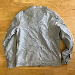 Peter Millar Soft Leather Bomber Minimalist Preppy Boho Moto Jacket M thumbnail 4