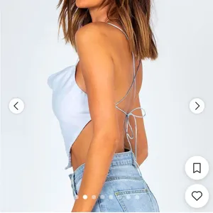 Princess Polly Women's Blue Crop Top Size 2 thumbnail 2