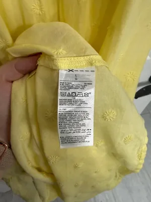Old Navy Yellow Embroidered Tiered Maxi Dress Pockets Women’s L thumbnail 7