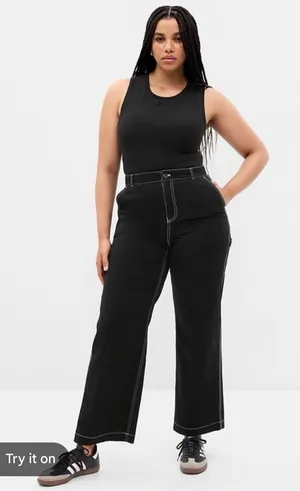 Gap Mid Rise Loose Carpenter Pants thumbnail 1