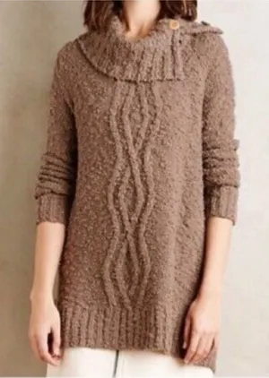 Anthropologie Moth Chunky Knit Cowlneck Sweater thumbnail 1