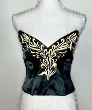 Vintage Natori Golden Goddess Bustier thumbnail 2