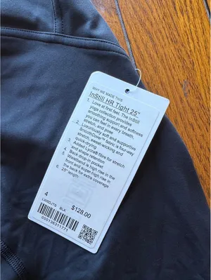 Lululemon Instill High Rise 25” Black Size 4 NWT thumbnail 4