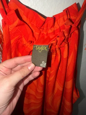Taylor dress Orange thumbnail 2