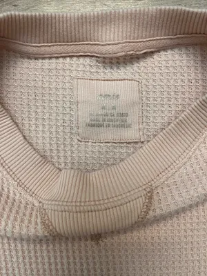 Aerie waffle knit long sleeve top size medium thumbnail 3