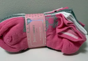 Juicy Couture Vibrant Pink No Show Socks girls women thumbnail 1